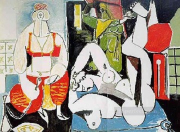  1955 Pintura Art%c3%adstica - Les femmes d Alger Delacroix VIII 1955 Cubismo